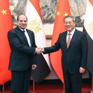 Premiê chinês reúne-se com presidente egípcio
