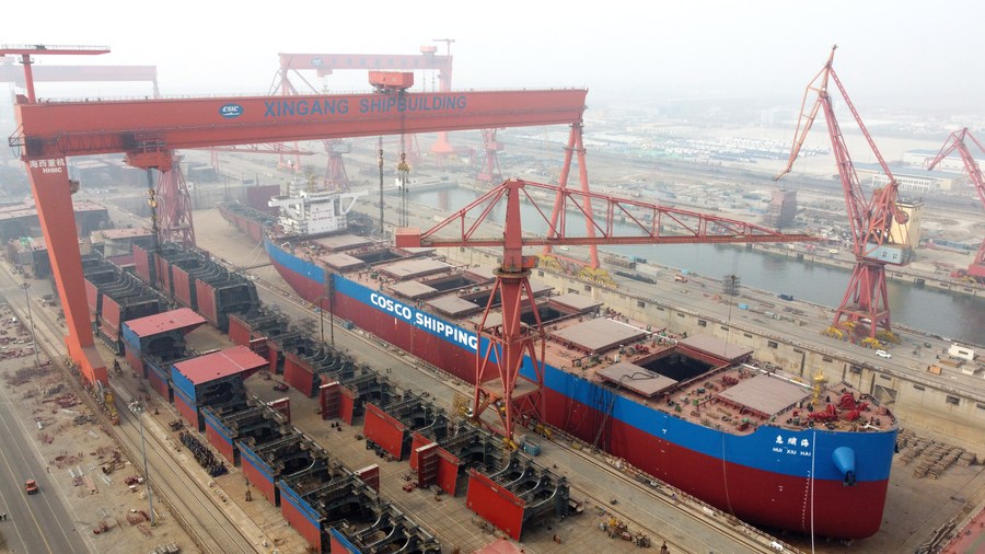 Indústria chinesa de construção naval registra crescimento robusto no primeiro semestre