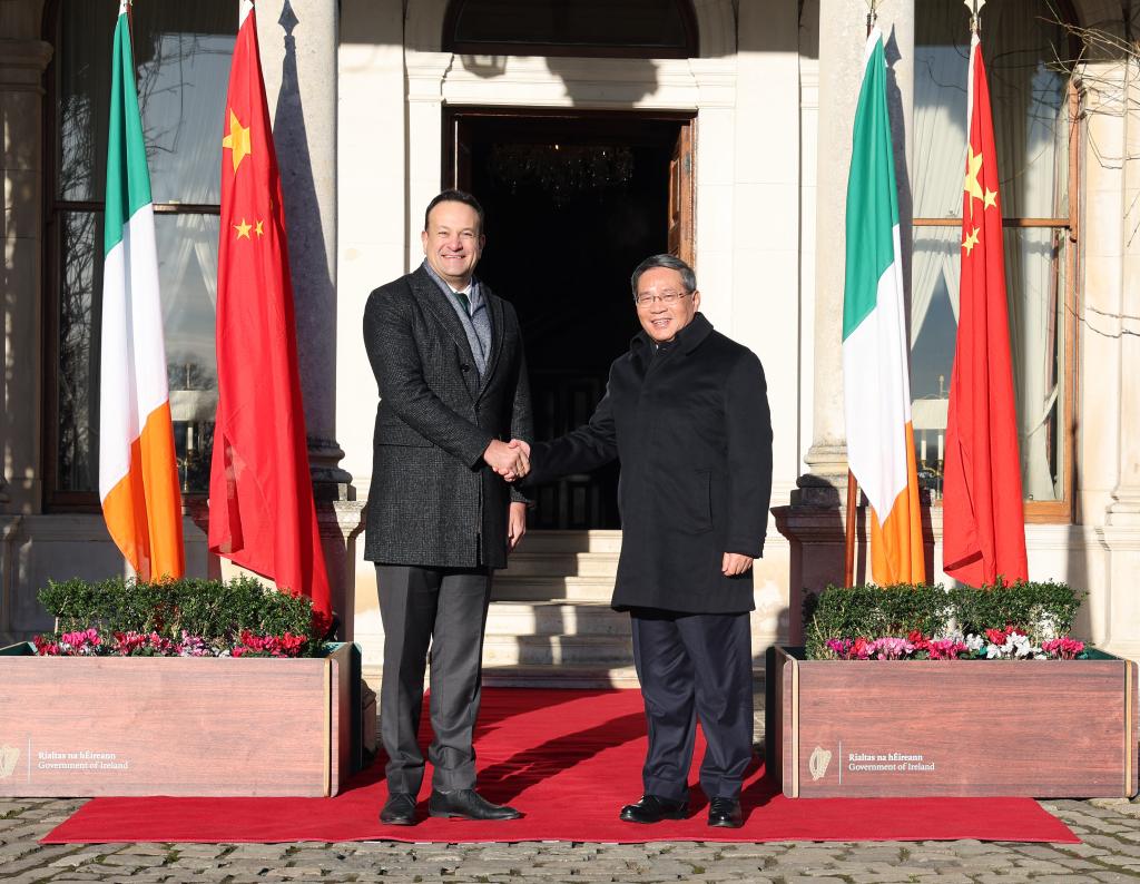 Premiê chinês diz que China e Irlanda devem se considerar como parceiras-chave em cooperação