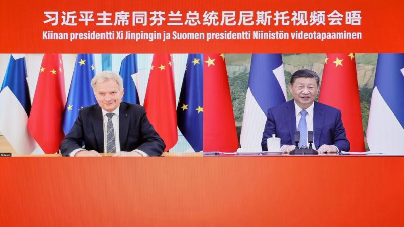 Xi reúne-se com o presidente finlandês por videoconferência
