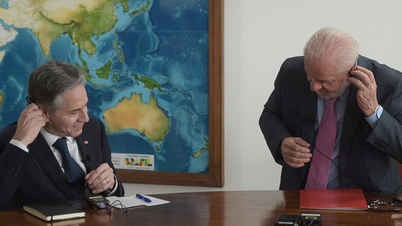 Lula recebe secretário de Estado Blinken em Brasília