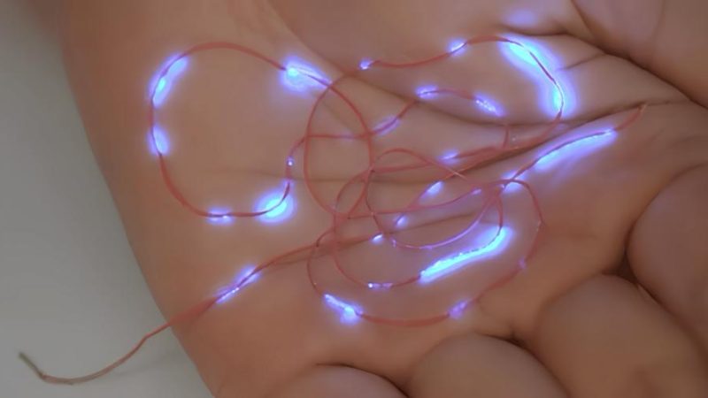 Pesquisadores chineses desenvolvem nova fibra inteligente luminosa