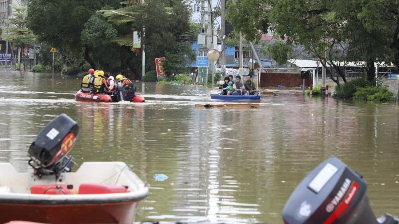 Tempestades em Guangdong deixam 10 desaparecidos e 4 mortos