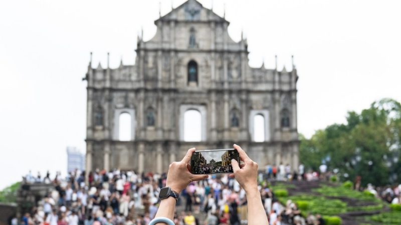 Turistas a Macau durante feriado do Dia do Trabalho excedem 600 mil
