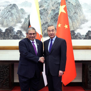 Diplomata chinês de alto escalão conversa com segundo ministro das Relações Exteriores de Brunei